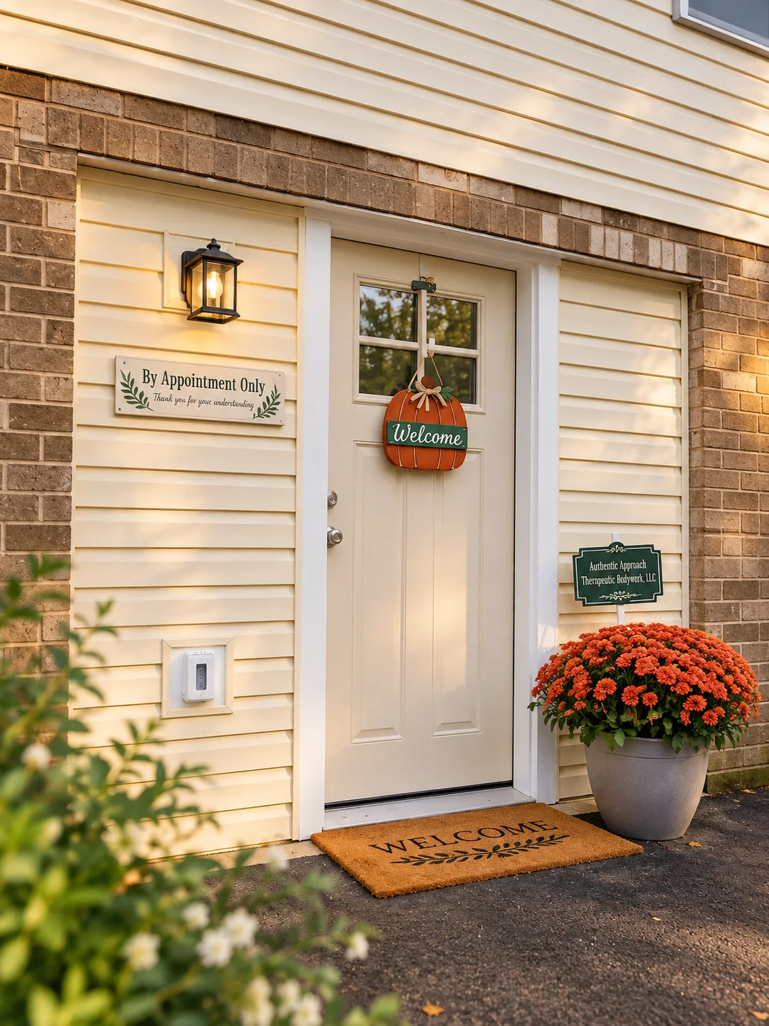 Private appointment-only entrance to Authentic Approach